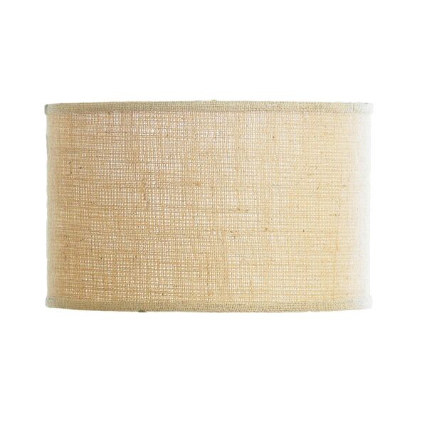 10″ Burlap Drum Shade