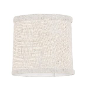 8″ Euro Fitter Drum Shade Burlap or Linen