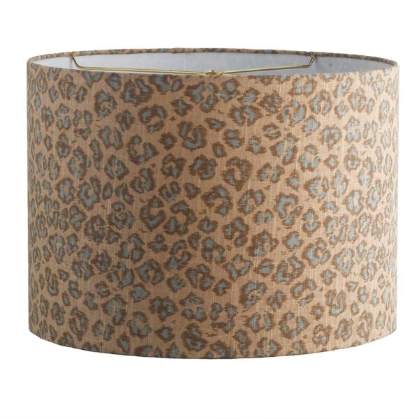 LS11065.0.LS11065BL 16″ Leopard Print Drum Shade