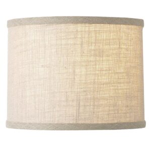 12″ Burlap Perfect Drum Shade