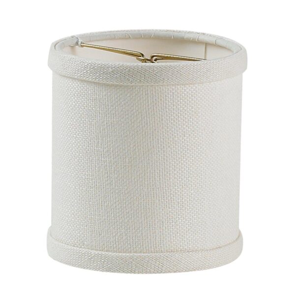 4″ Linen Drum Chandelier Shade
