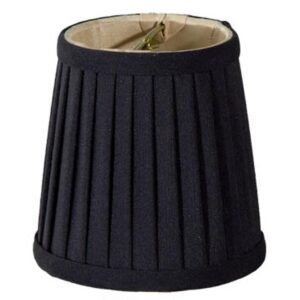 4″ Shantung Side Pleat Chandelier Shade