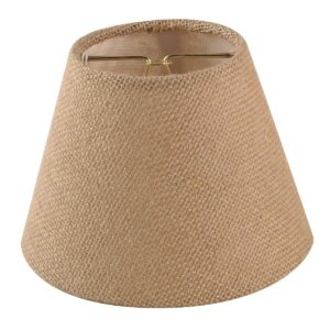 LS16010.0.LS16010BG 6″ Burlap Empire Chandelier Shade