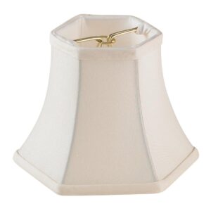 5″ Silk Hexagon Bell Chandelier Shade