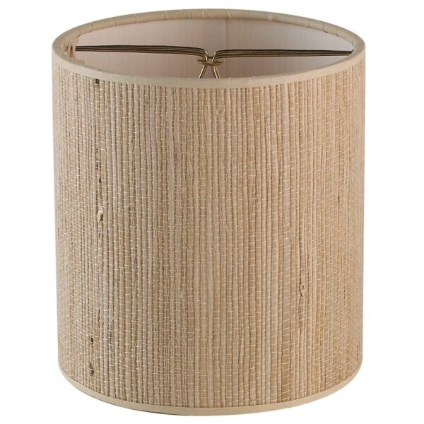 5″ Thick Woven Grass Cloth Chandelier Shade