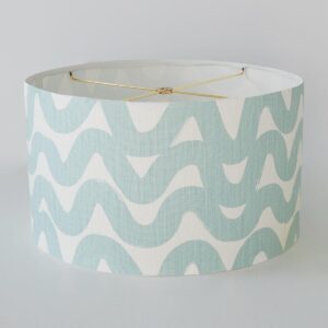 16″ Wide Abstract Wave Drum Shade