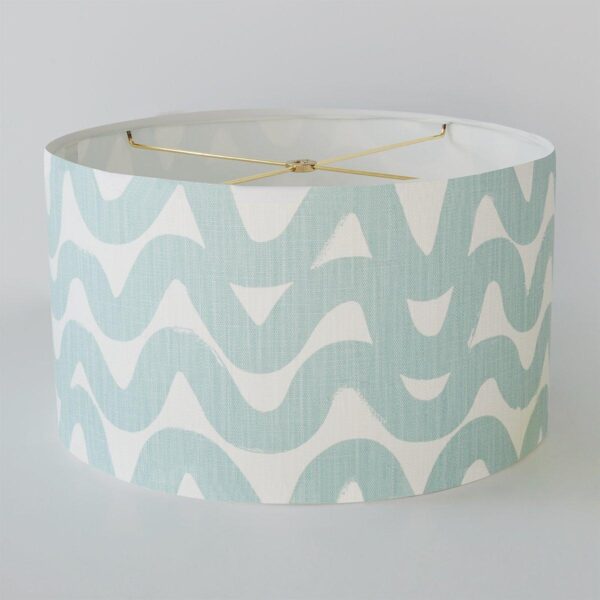 16″ Wide Abstract Wave Drum Shade