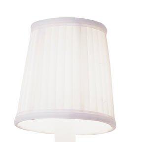 LS9513W.0.LS9513W 4″ White Side Pleat Chandelier Shade