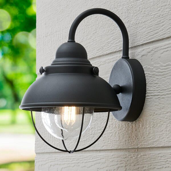 OL0402.2.OL0402MATTE_BLK Nantucket Outdoor Sconce – Small – view 3