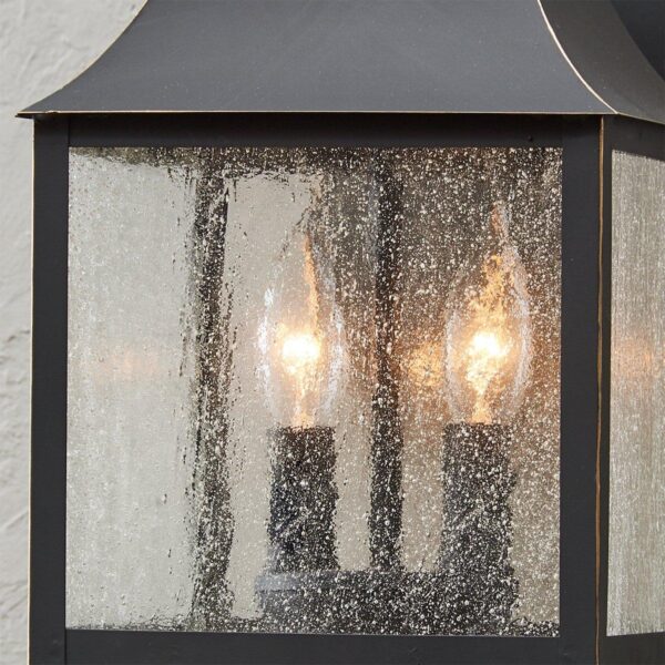 OL11003.3.OL11003BZ Homesteader Seeded Glass Outdoor Sconce – 2 Light – view 4