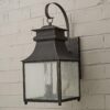 Homesteader Seeded Glass Outdoor Sconce – 3 Light – view 2