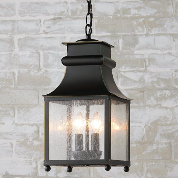 Homesteader Seeded Glass Outdoor Lantern