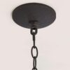 OL16135.3.OL16135BK Contemporary Seeded Glass Outdoor Pendant – view 4