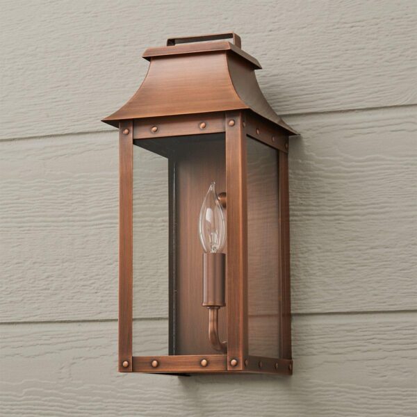 OL17007.1.OL17007CO Traditional Studded Framed Box Outdoor Sconce – Small – view 2