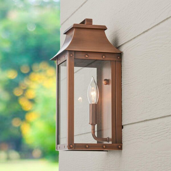 OL17007.2.OL17007CO Traditional Studded Framed Box Outdoor Sconce – Small – view 3