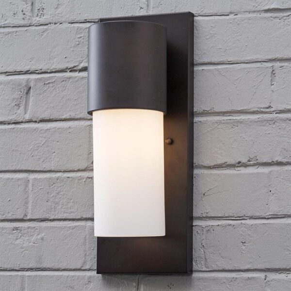 OL17106.0.OL17106BZ Wright Cylinder Outdoor Sconce