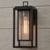 OL18019.0.OL18019BK Frame Squared Outdoor Sconce – Medium