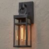 OL18048.0.OL18048ZN Vintage Suspended Pane Outdoor Sconce – Small