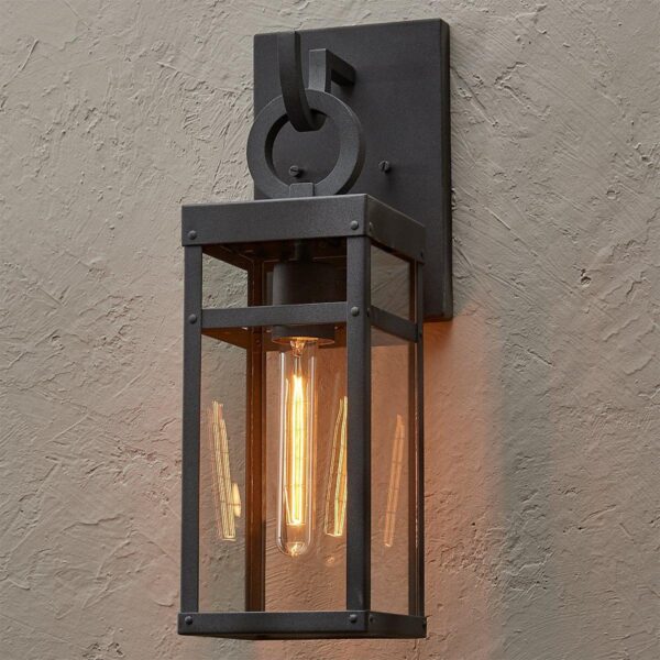 OL18048.0.OL18048ZN Vintage Suspended Pane Outdoor Sconce – Small