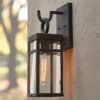 OL18048.2.OL18048ZN Vintage Suspended Pane Outdoor Sconce – Small – view 3
