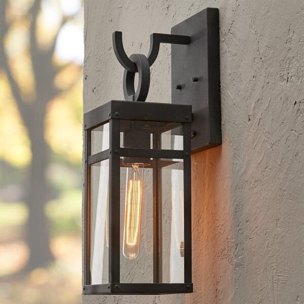 OL18048.2.OL18048ZN Vintage Suspended Pane Outdoor Sconce – Small – view 3