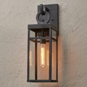 Vintage Suspended Pane Outdoor Sconce – Medium