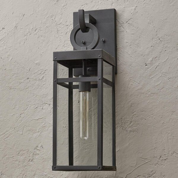 OL18049.1.OL18049ZN Vintage Suspended Pane Outdoor Sconce – Medium – view 2