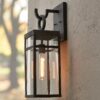 OL18049.2.OL18049ZN Vintage Suspended Pane Outdoor Sconce – Medium – view 3