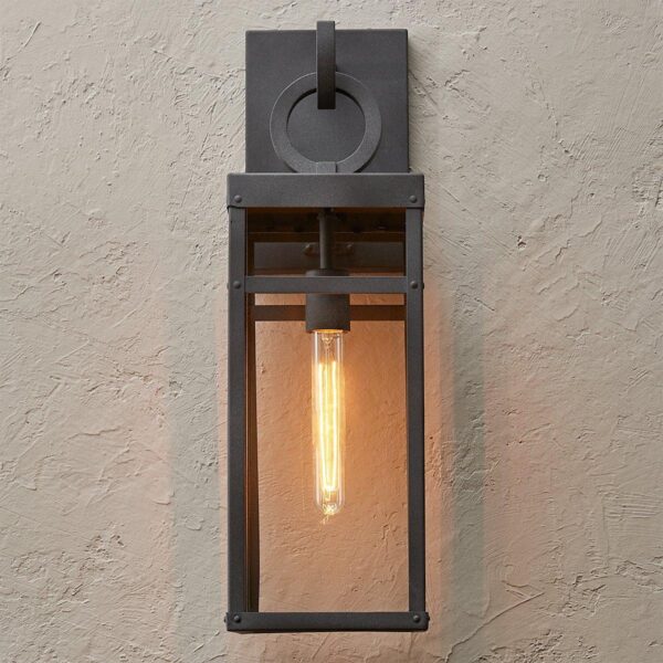 OL18049.3.OL18049ZN Vintage Suspended Pane Outdoor Sconce – Medium – view 4
