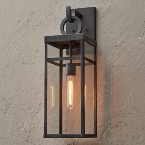 Vintage Suspended Pane Outdoor Sconce – Large