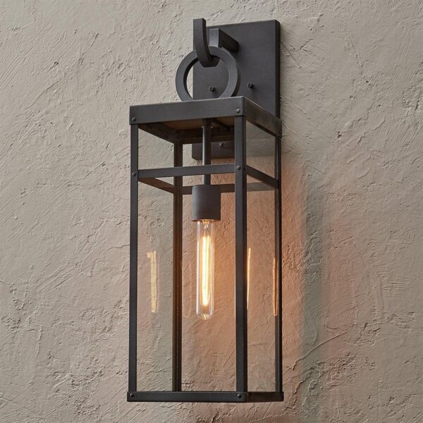 Vintage Suspended Pane Outdoor Sconce – Large