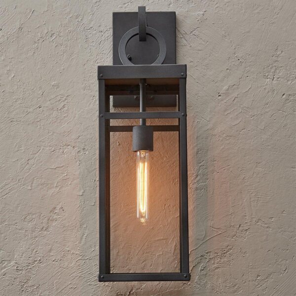 Vintage Suspended Pane Outdoor Sconce – Large – view 4