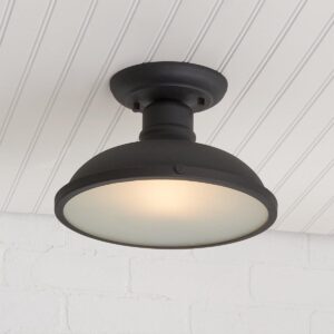 OL18070.0.OL18070BK Sleek Workshop Outdoor Ceiling Light