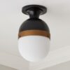 OL18093.1.OL18093BK Tri Band Outdoor Semi Flush Ceiling Light – view 2