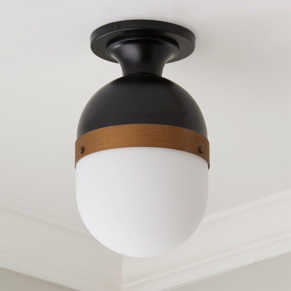 OL18093.1.OL18093BK Tri Band Outdoor Semi Flush Ceiling Light – view 2