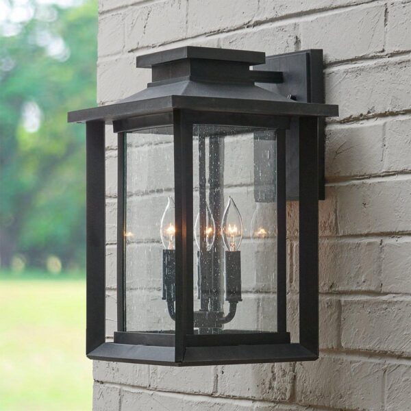 OL18157.2.OL18157BK Double Framed Outdoor Sconce – Large – view 3
