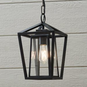 OL18159.0.OL18159BK Modern Obelisk Outdoor Pendant – Small