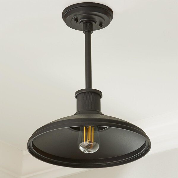 OL19114.1.OL19114BK-1 Gooseneck Warehouse Convertible Ceiling Light – view 2