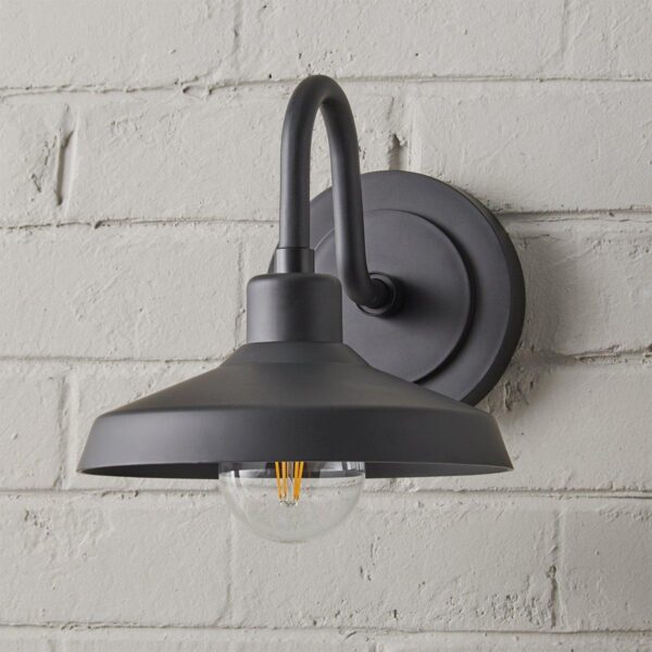 OL21039.1.OL21039BK Industry Arced Outdoor Sconce – Small – view 2