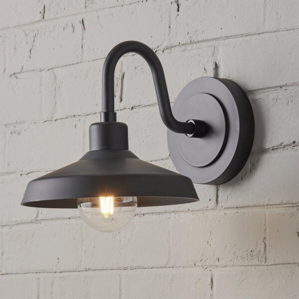 OL21039.2.OL21039BK Industry Arced Outdoor Sconce – Small – view 3