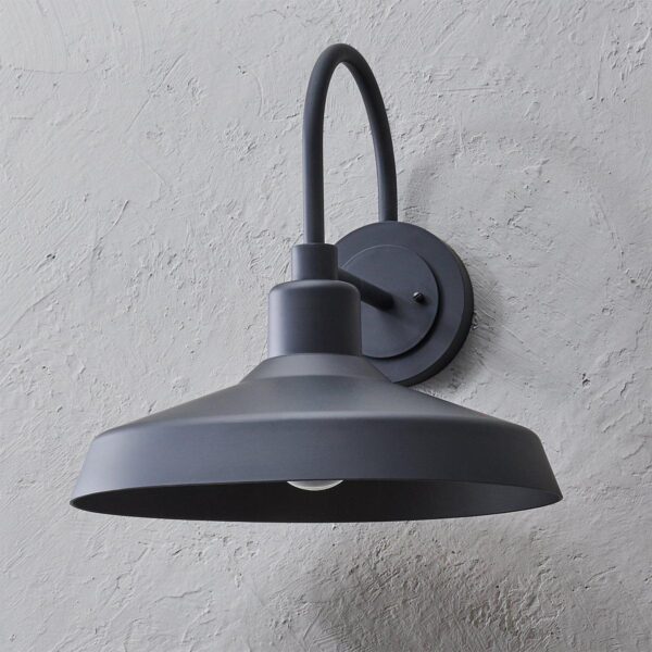 OL21040.1.OL21040BK Industry Arced Outdoor Sconce – Medium – view 2