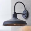 OL21040.3.OL21040BK Industry Arced Outdoor Sconce – Medium – view 4