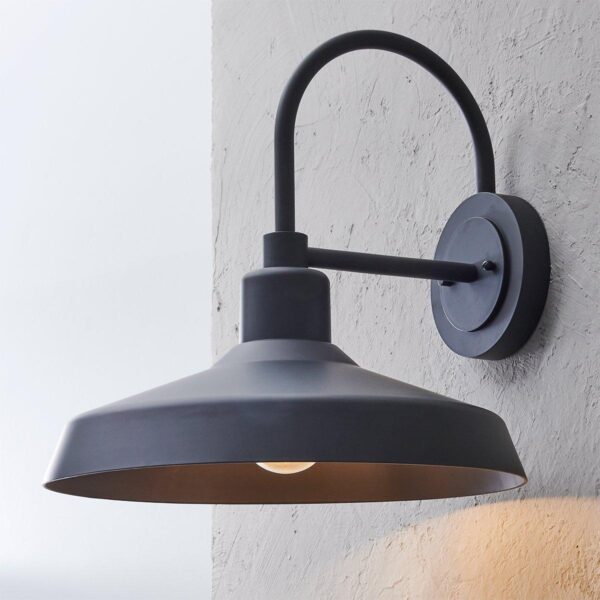 OL21040.3.OL21040BK Industry Arced Outdoor Sconce – Medium – view 4