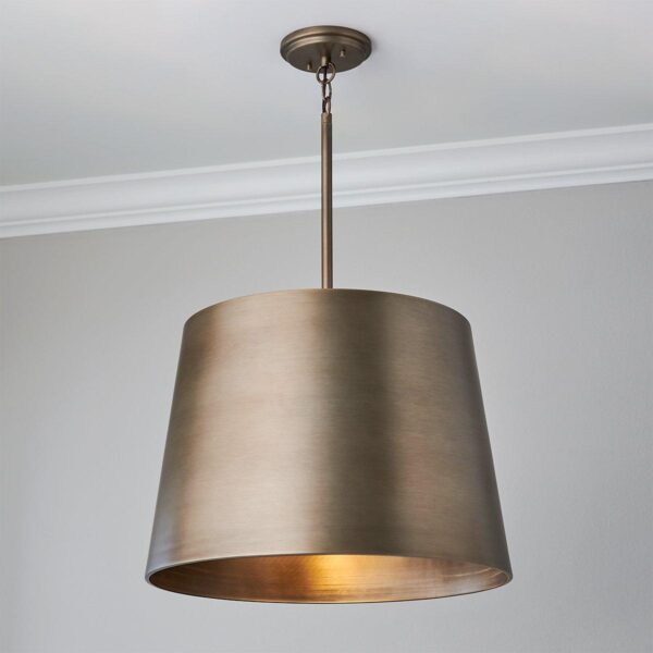 PE21202.0.PE21202BZ Saresh Indoor / Outdoor Drum Pendant