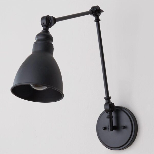 SC15101.1.SC15101BK Adjustable Arm Swing Arm Sconce – 1 Light – view 2