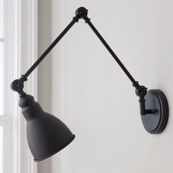 SC15101.3.SC15101BK Adjustable Arm Swing Arm Sconce – 1 Light – view 4
