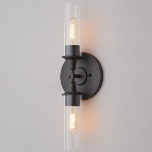 Double Bullet Glass Sconce