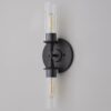 SC15116.1.SC15116BZ Double Bullet Glass Sconce – view 2