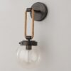Coastal Cottage Rope Globe Sconce – view 2