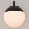 Mid-Century Opal Globe Sconce – view 4